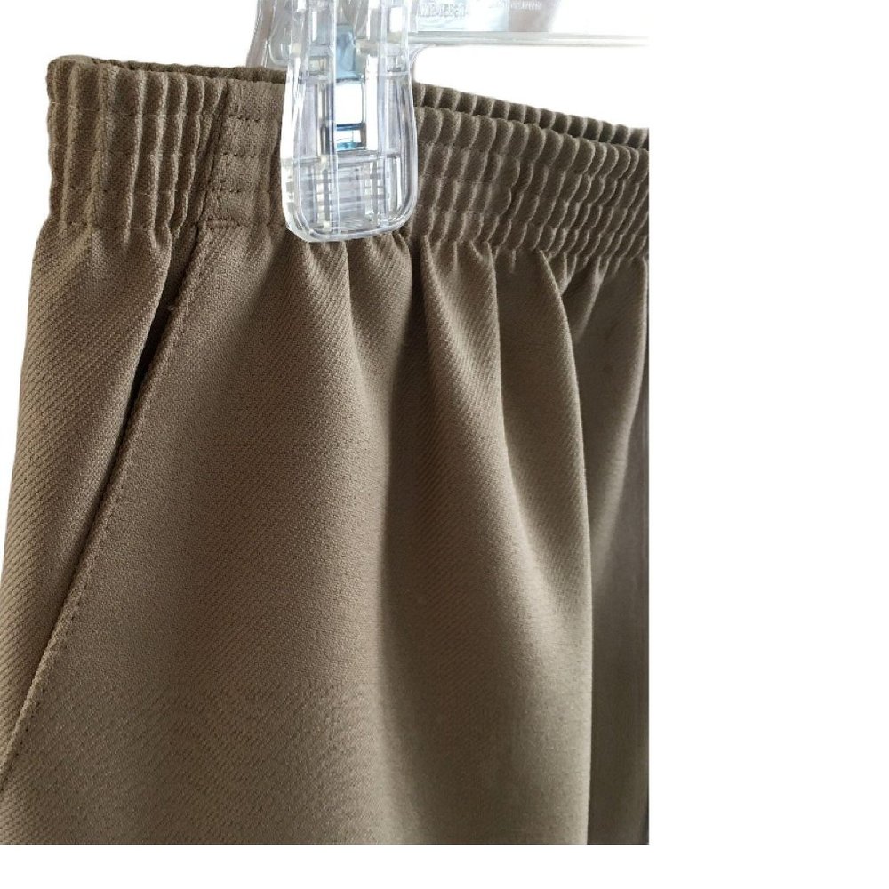 Alfred Dunner Tan Pants Elastic Waist Size 16 - Picture 4 of 5
